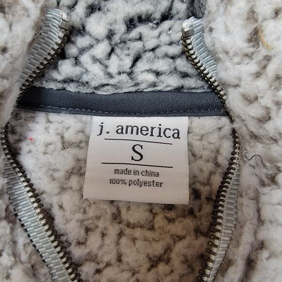 J. America Sherpa Fleece Pullover SZ Small - Picture 2 of 3